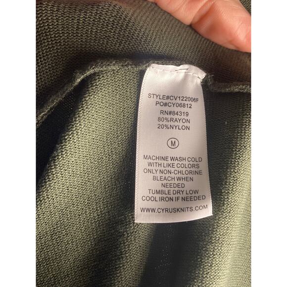 Cyrus Green Dolman Long Sleeve Boatneck Lightweight Knit Sweater ~ Sz M - Picture 5 of 7